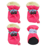 4pcs Waterproof Winter Shoes