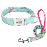 Dog Collar Custom Tag Collar Leash